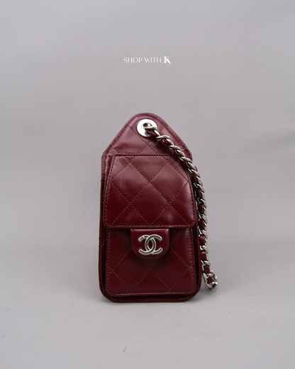 Chanel 25 Mini Burgundy Shiny SHW