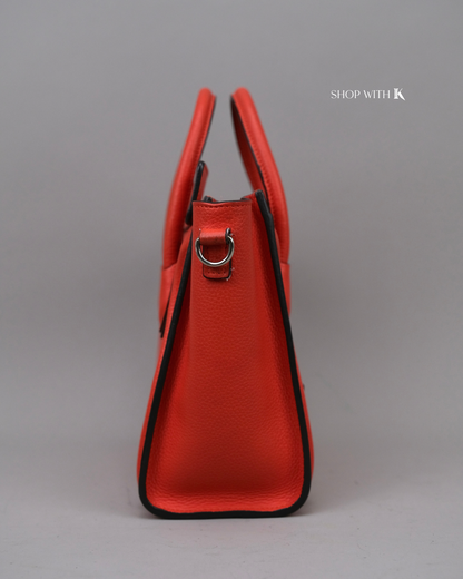 Celine Nano Luggage Red