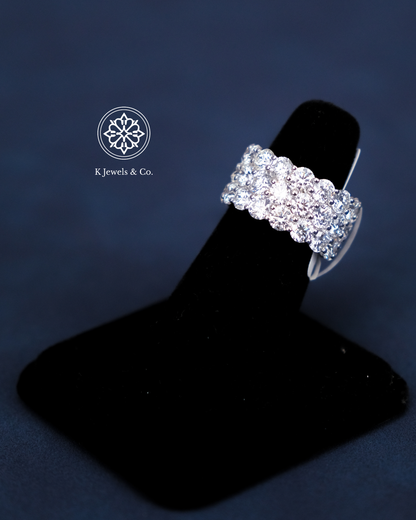 Three Layer Cocktail Ring