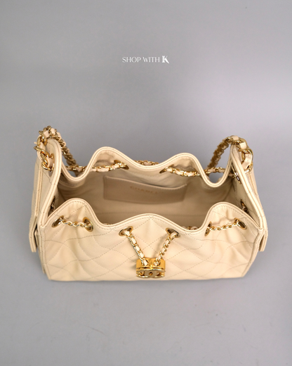 Chanel 25 Mini Light Beige GHW