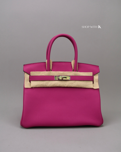 Hermes Birkin 30 Rose Pourpre PHW