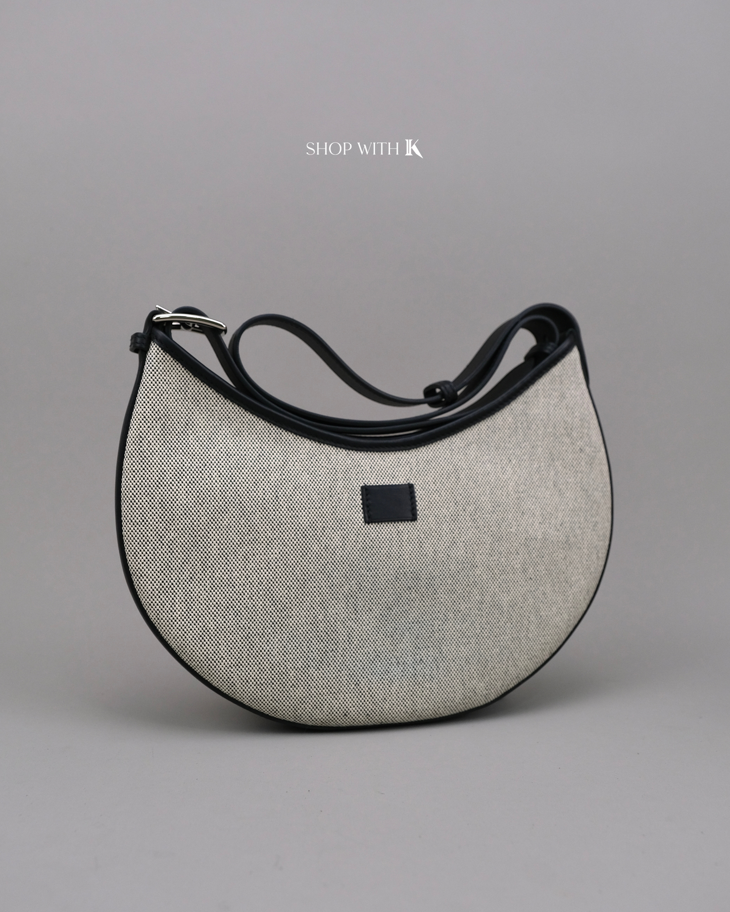 Hermes Arcon Toile Ecru Noir PHW