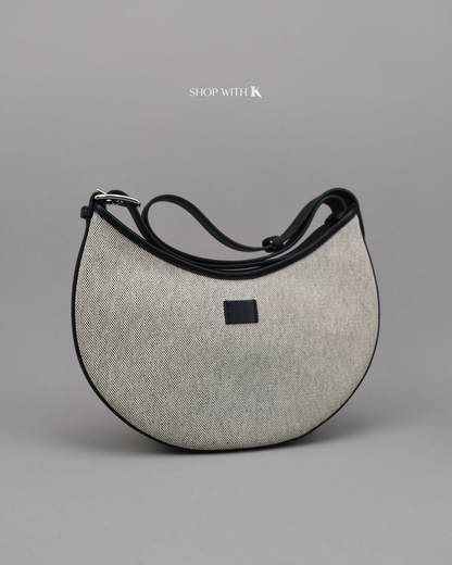 Hermes Arcon Toile Ecru Noir PHW