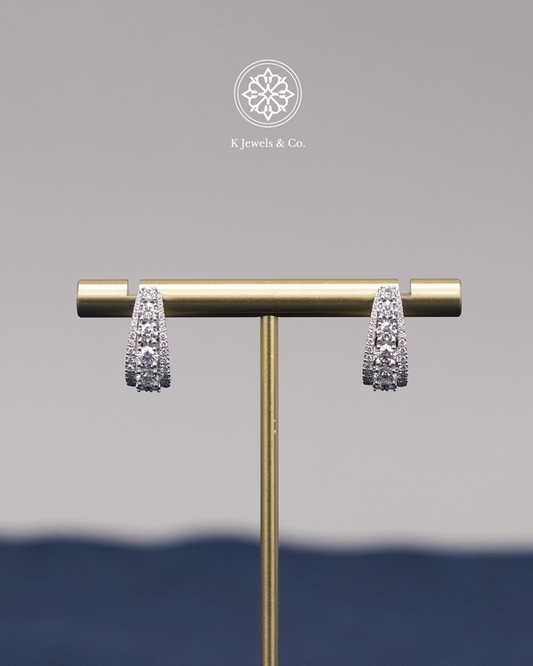 Diamond Loop Earrings