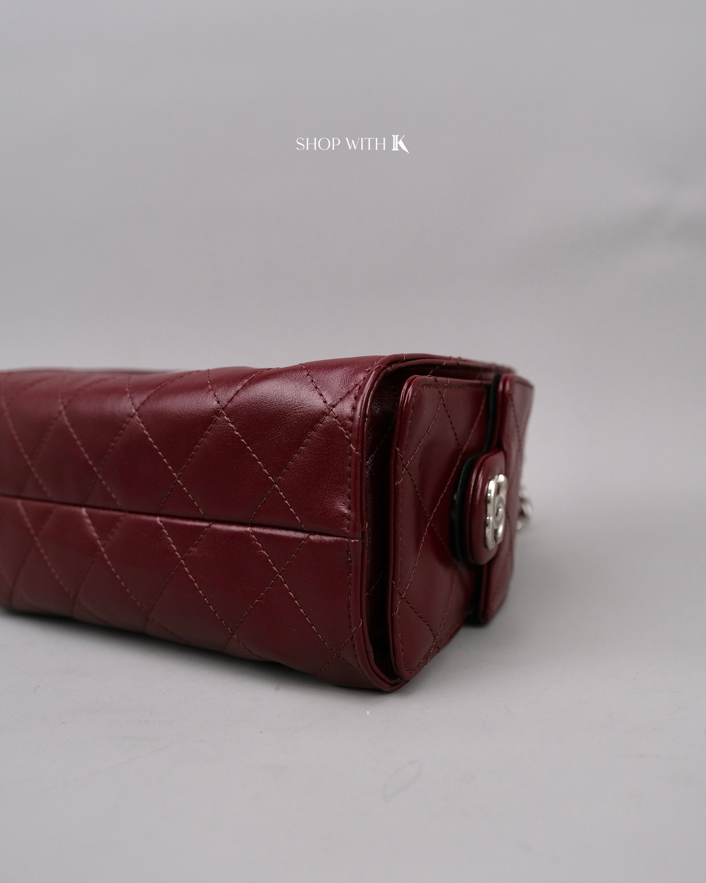 Chanel 25 Mini Burgundy Shiny SHW