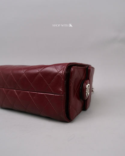 Chanel 25 Mini Burgundy Shiny SHW