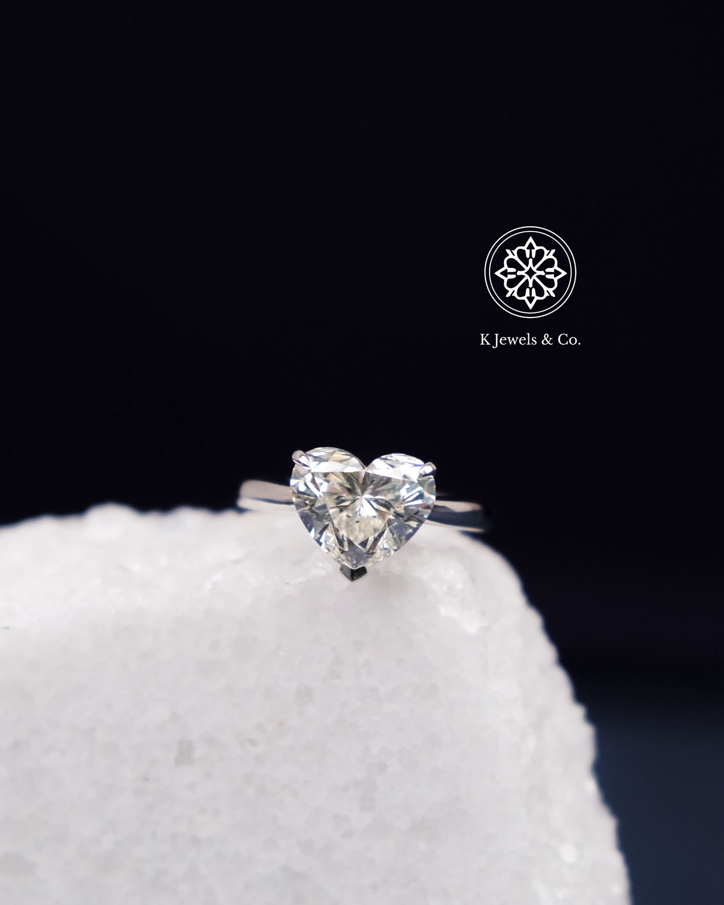 Heart Shaped Diamond Ring