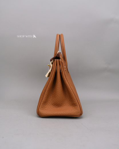 Hermed Birkin 25 Gold GHW