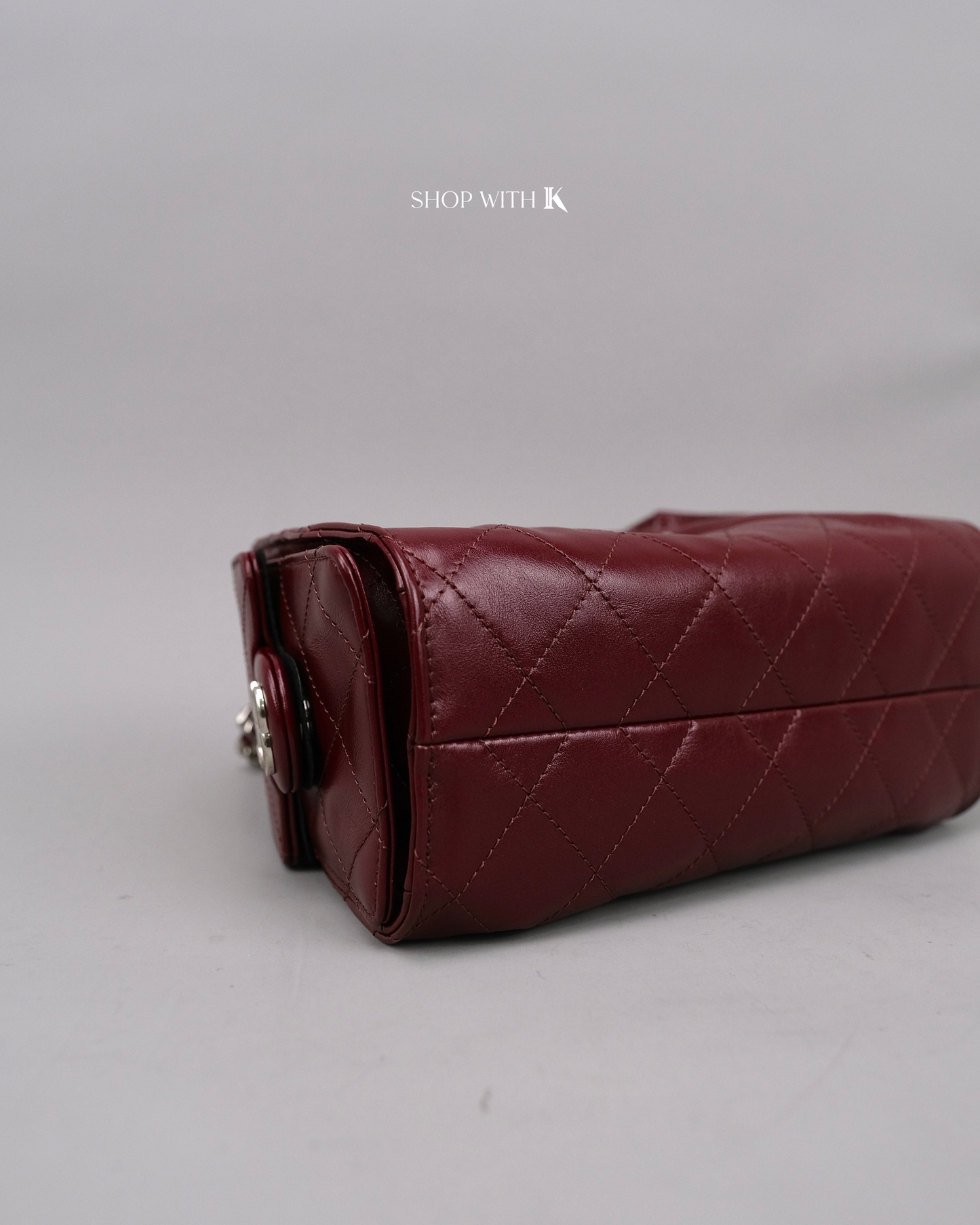 Chanel 25 Mini Burgundy Shiny SHW