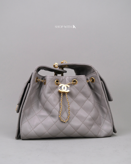 Chanel 25 Small Light Gray