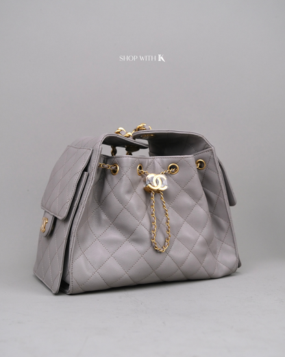 Chanel 25 Small Light Gray