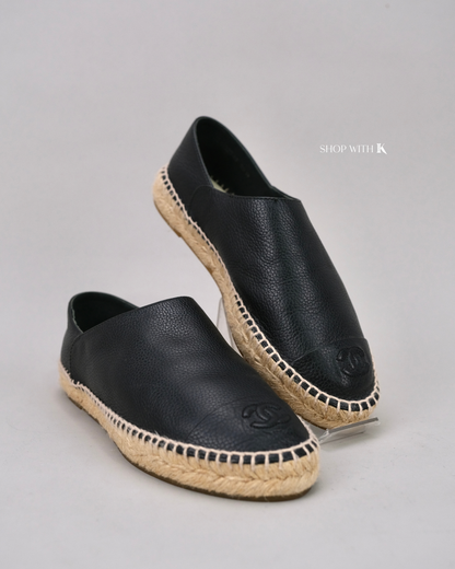 Chanel Espadrille Black