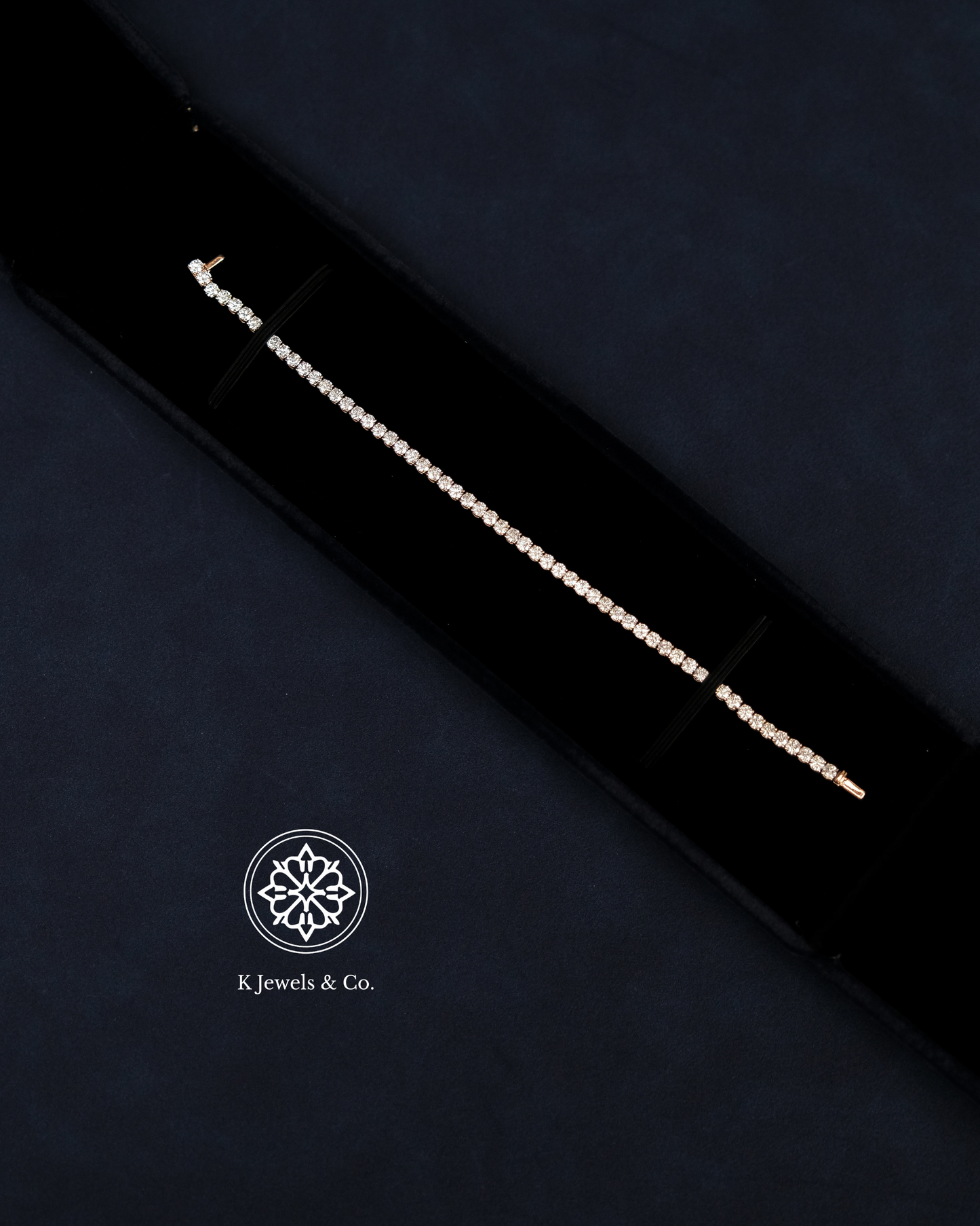 Rose Gold Diamond Tennis Bracelet