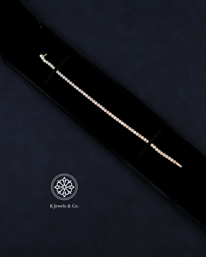 Rose Gold Diamond Tennis Bracelet