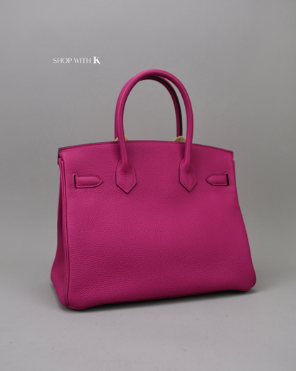 Hermes Birkin 30 Rose Pourpre PHW