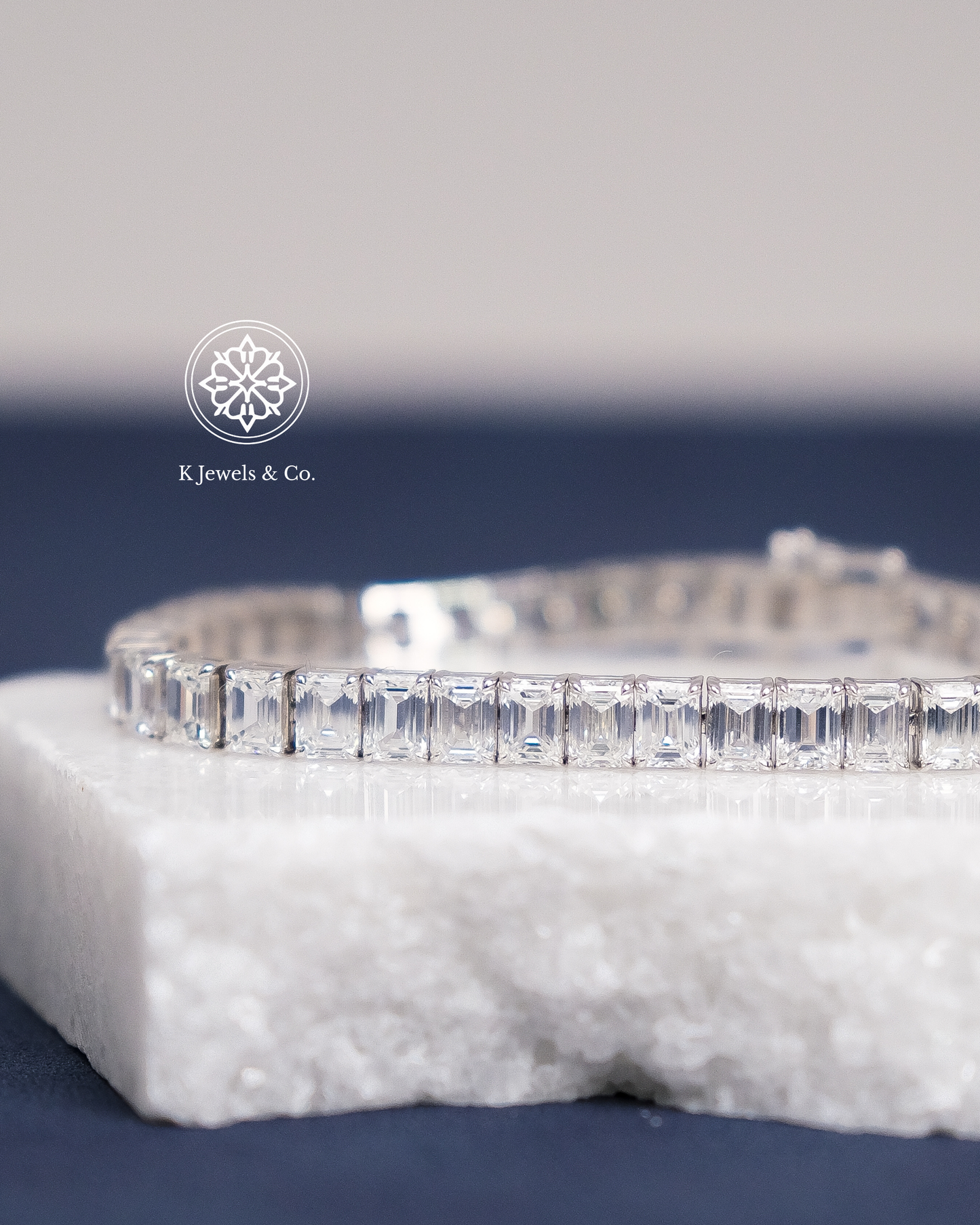 Emerald Diamond Tennis Bracelet