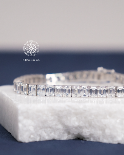 Emerald Diamond Tennis Bracelet