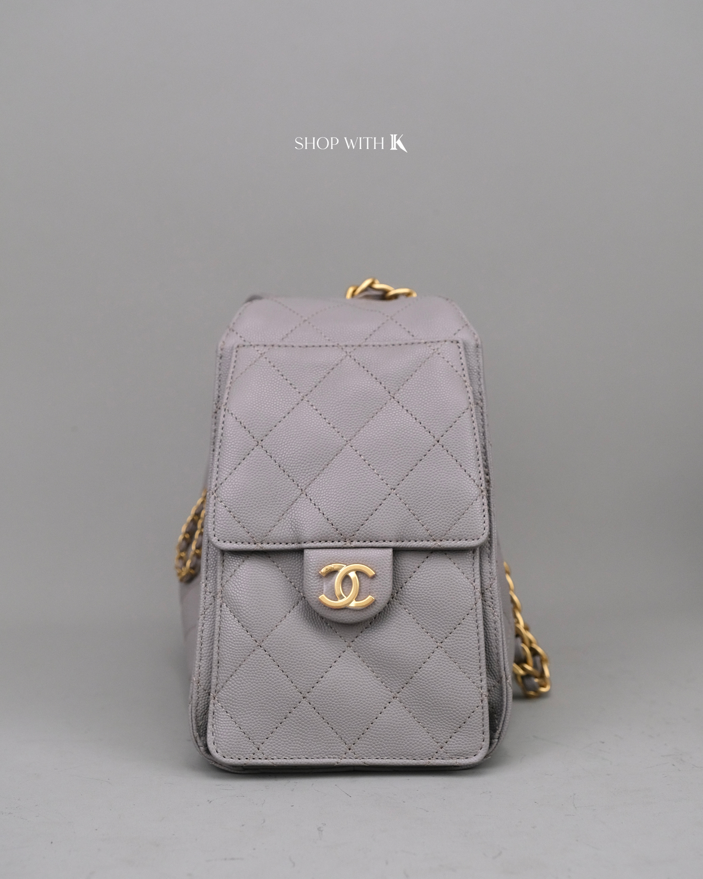 Chanel 25 Small Light Gray