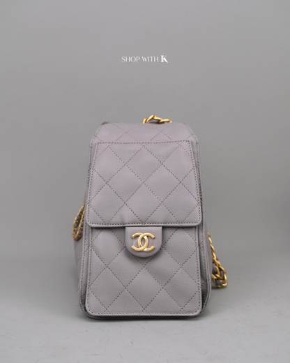 Chanel 25 Small Light Gray