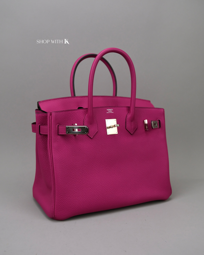 Hermes Birkin 30 Rose Pourpre PHW