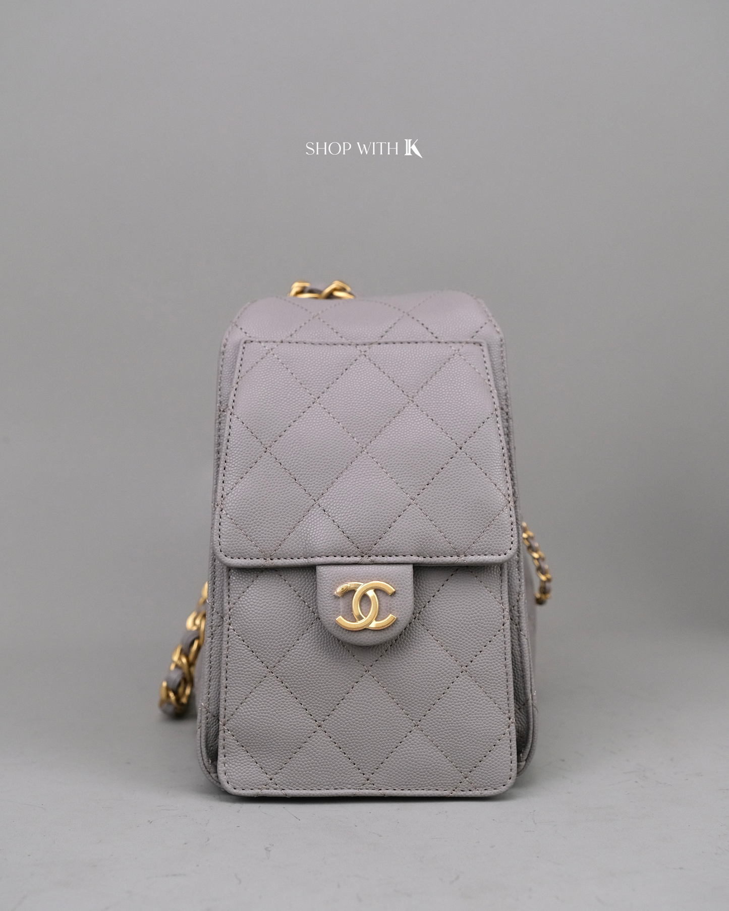 Chanel 25 Small Light Gray