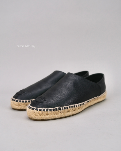 Chanel Espadrille Black