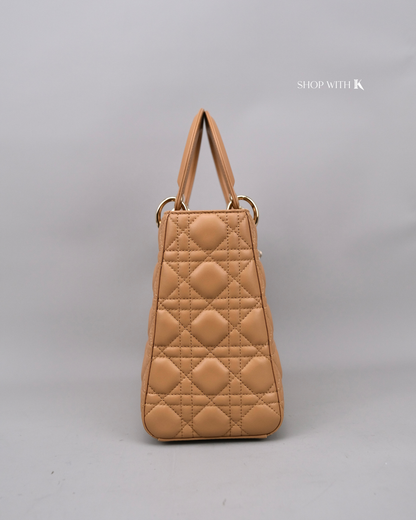 Dior Lady Medium Tan