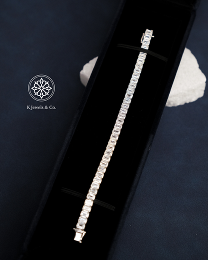 Emerald Diamond Tennis Bracelet