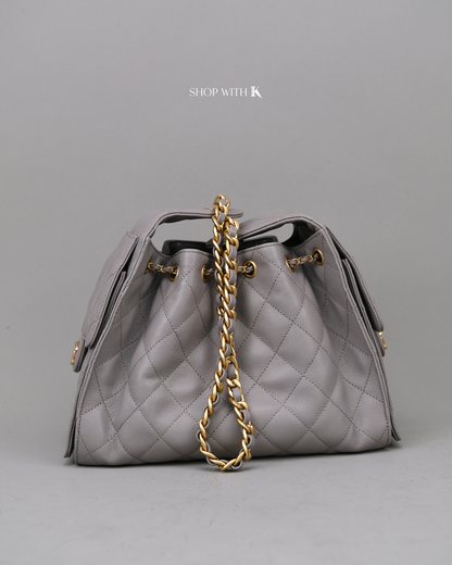 Chanel 25 Small Light Gray