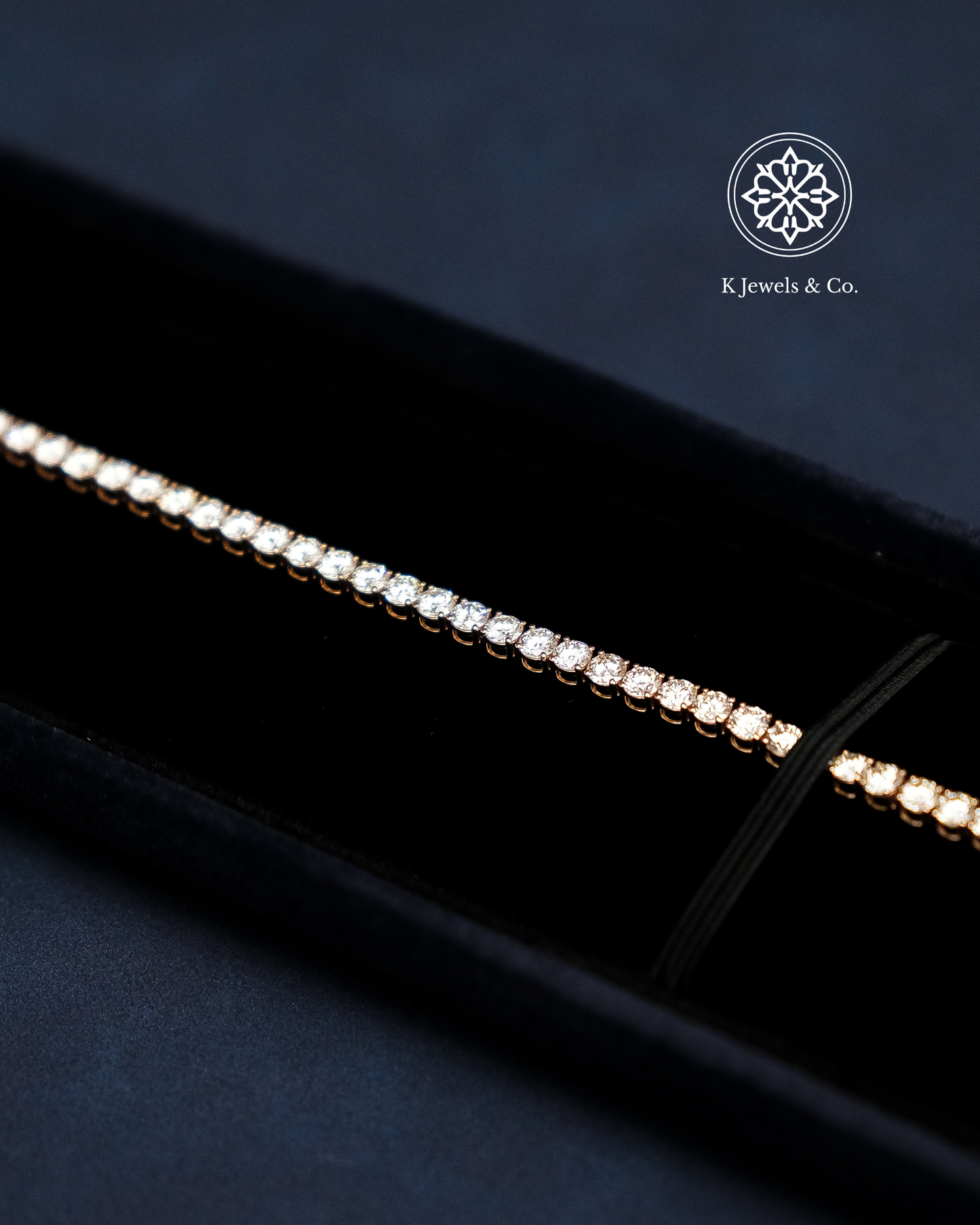 Rose Gold Diamond Tennis Bracelet
