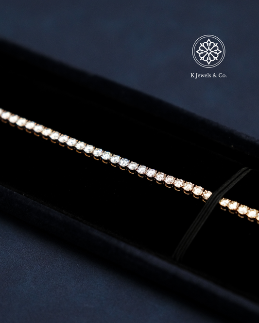 Rose Gold Diamond Tennis Bracelet