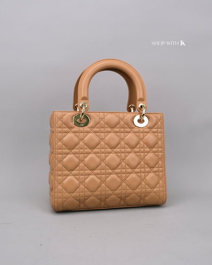 Dior Lady Medium Tan