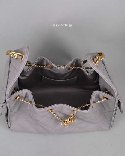 Chanel 25 Small Light Gray