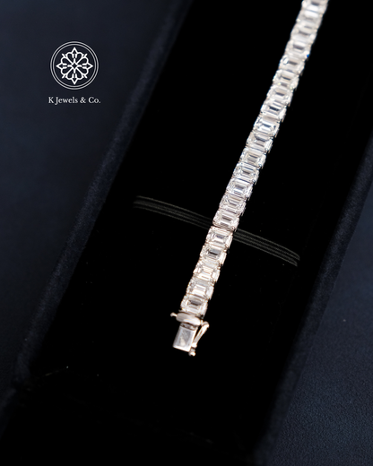 Emerald Diamond Tennis Bracelet