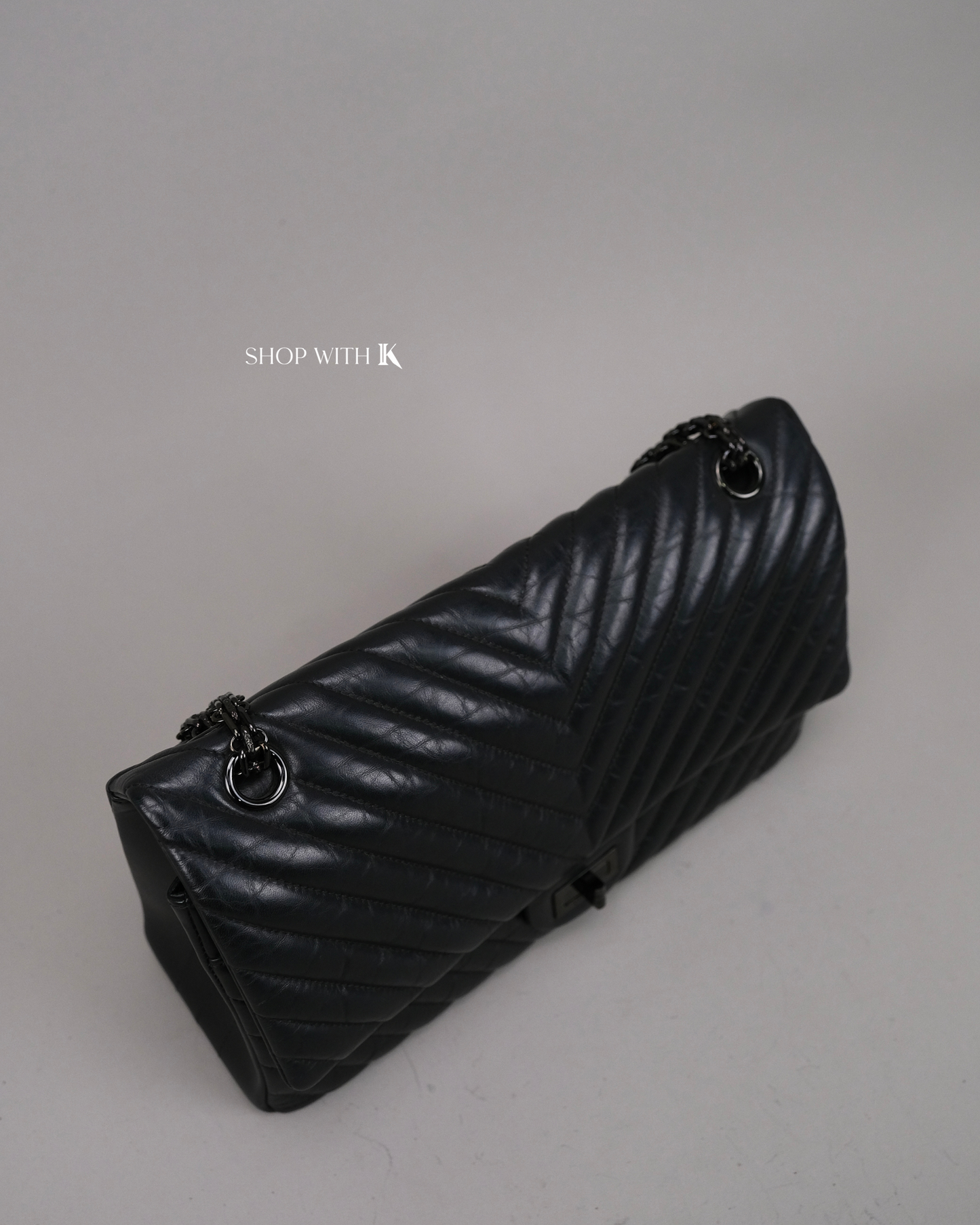 Chanel Reissue Chevron So Black