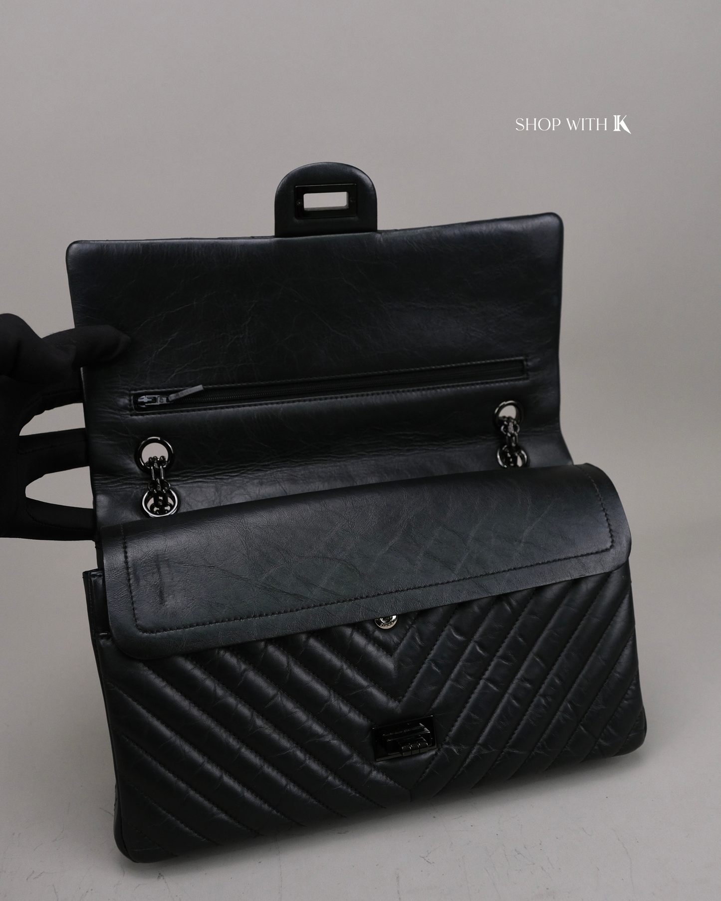 Chanel Reissue Chevron So Black