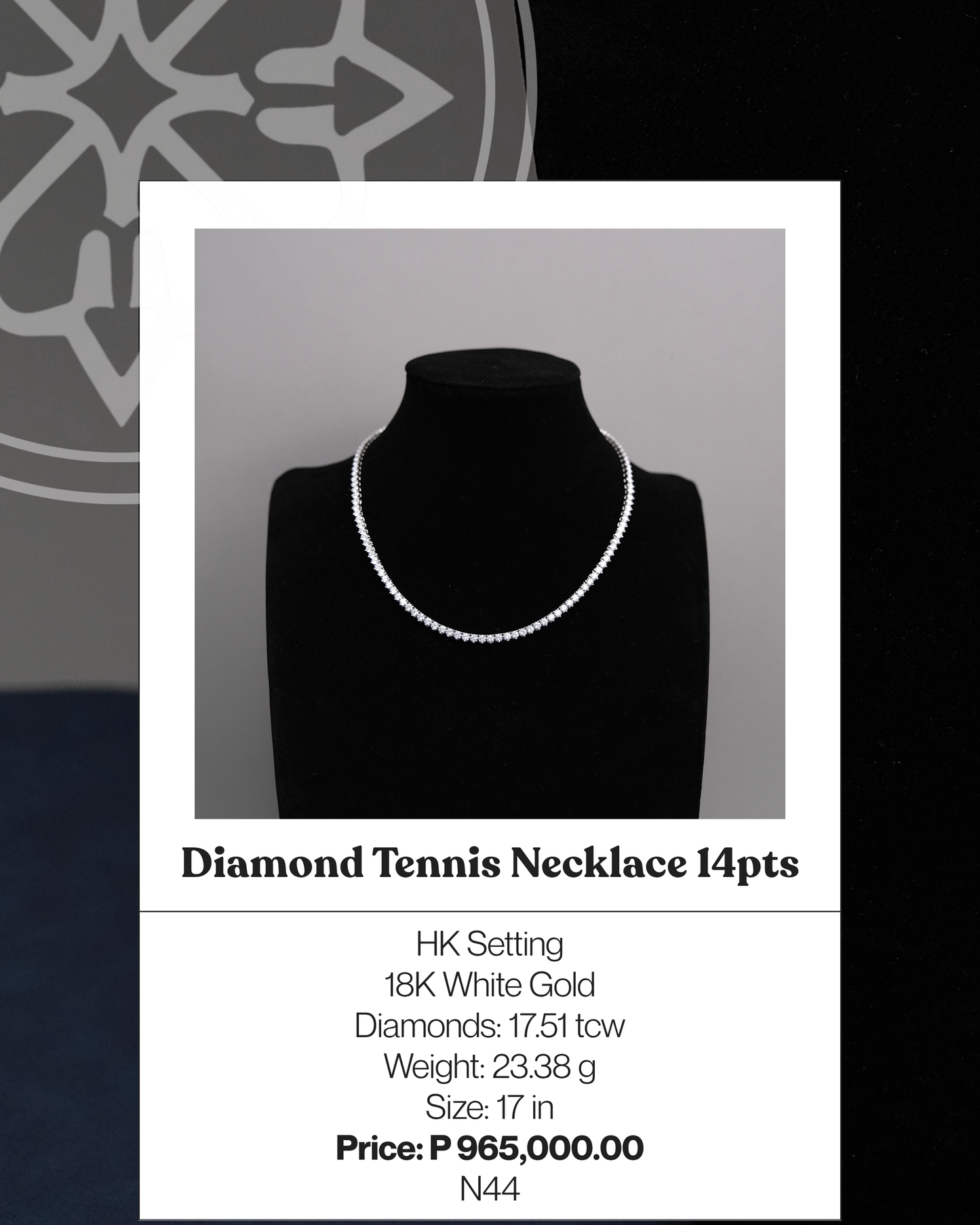 Diamond Tennis Necklace 14pts