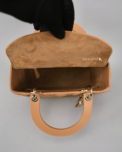 Dior Lady Medium Tan