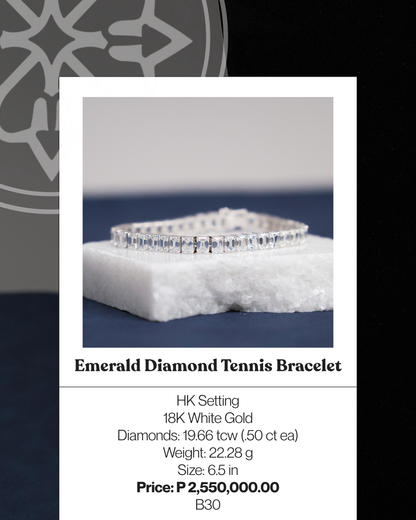Emerald Diamond Tennis Bracelet