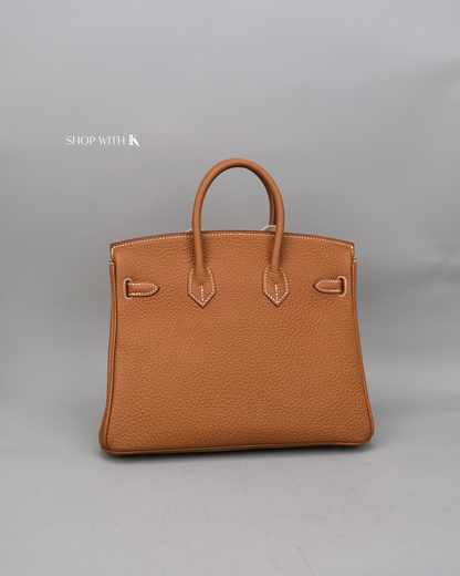 Hermed Birkin 25 Gold GHW