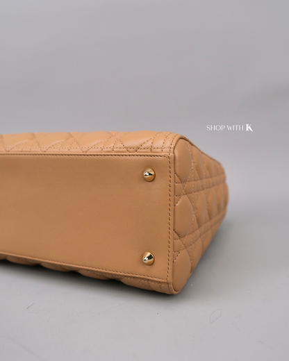 Dior Lady Medium Tan