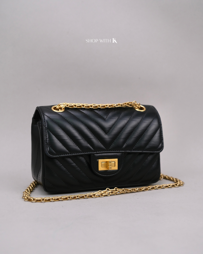Chanel Reissue Chevron Black GHW
