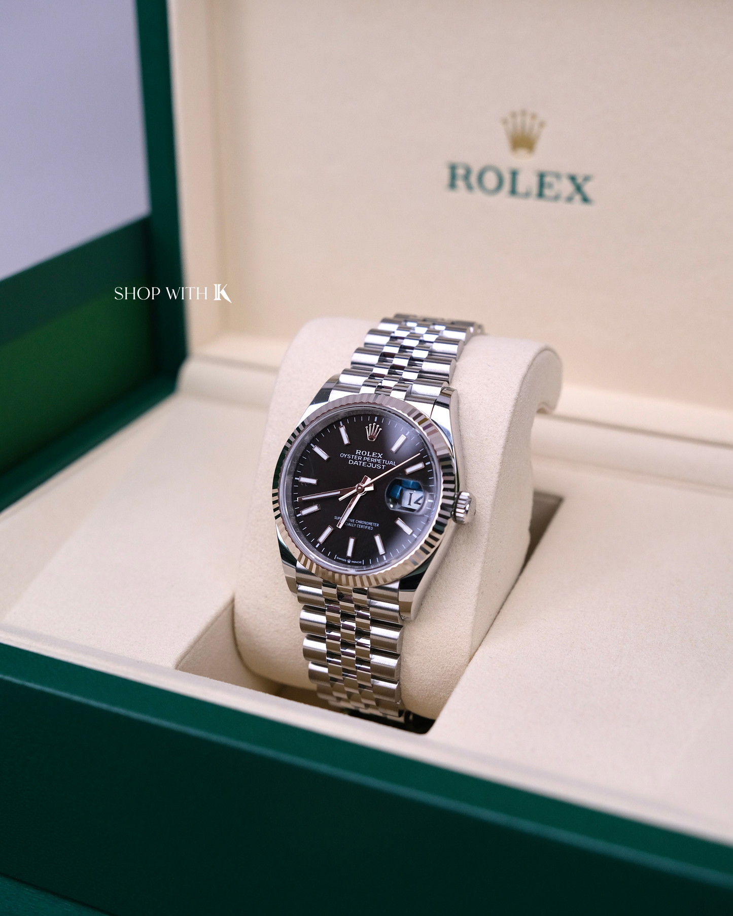 Rolex Datejust Oyster Perpetual Black Dial - 36mm