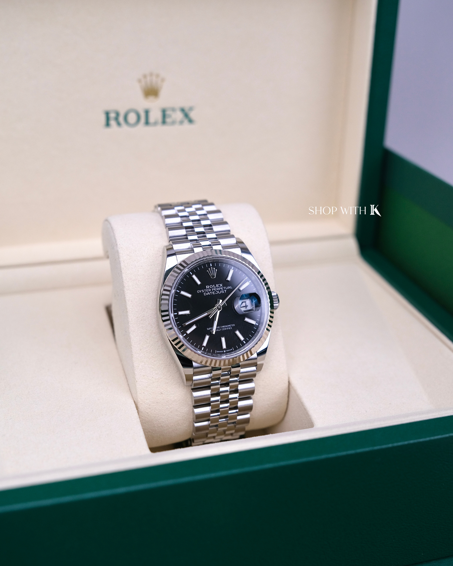 Rolex Datejust Oyster Perpetual Black Dial - 36mm