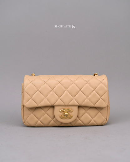 Chanel Mini Rectangle Pearl Crush Beige