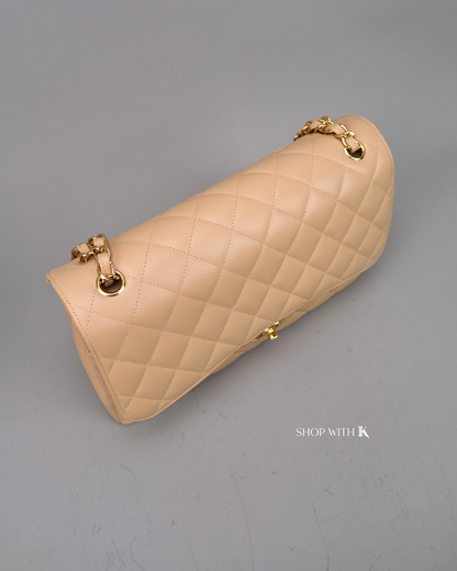 Chanel Classic Jumbo Flap Beige GHW