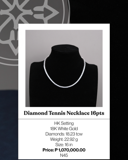 Diamond Tennis Necklace 16pts