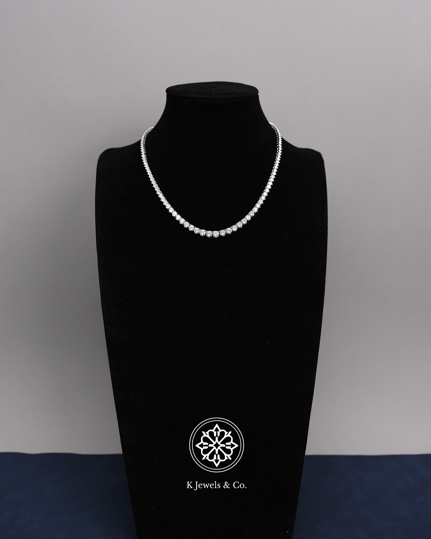 Graduated Diamond Tennis Necklace