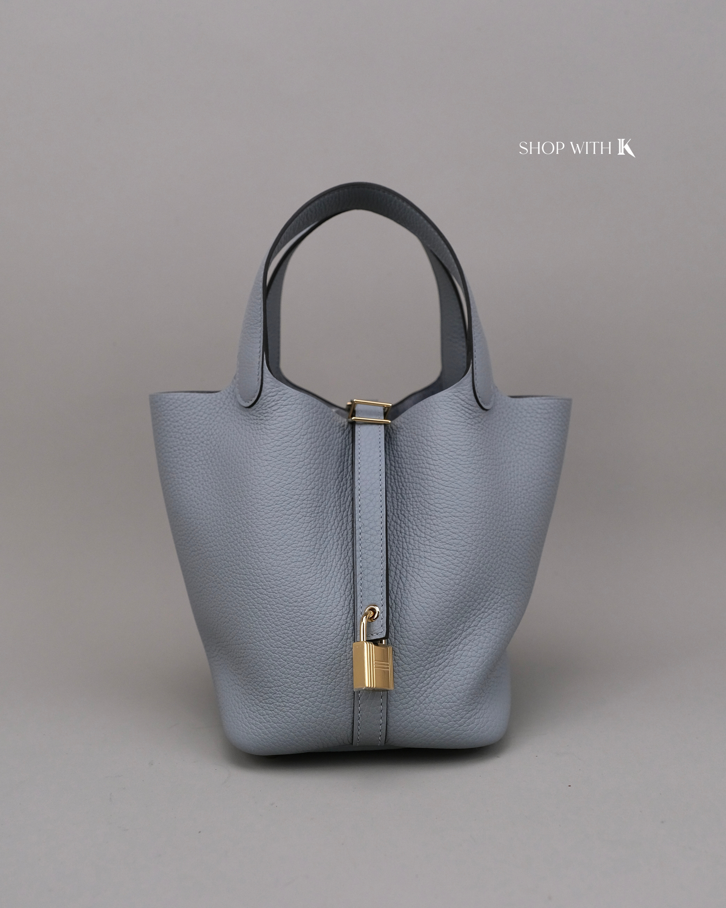 Hermes Picotin 18 Gris Pantin PHW