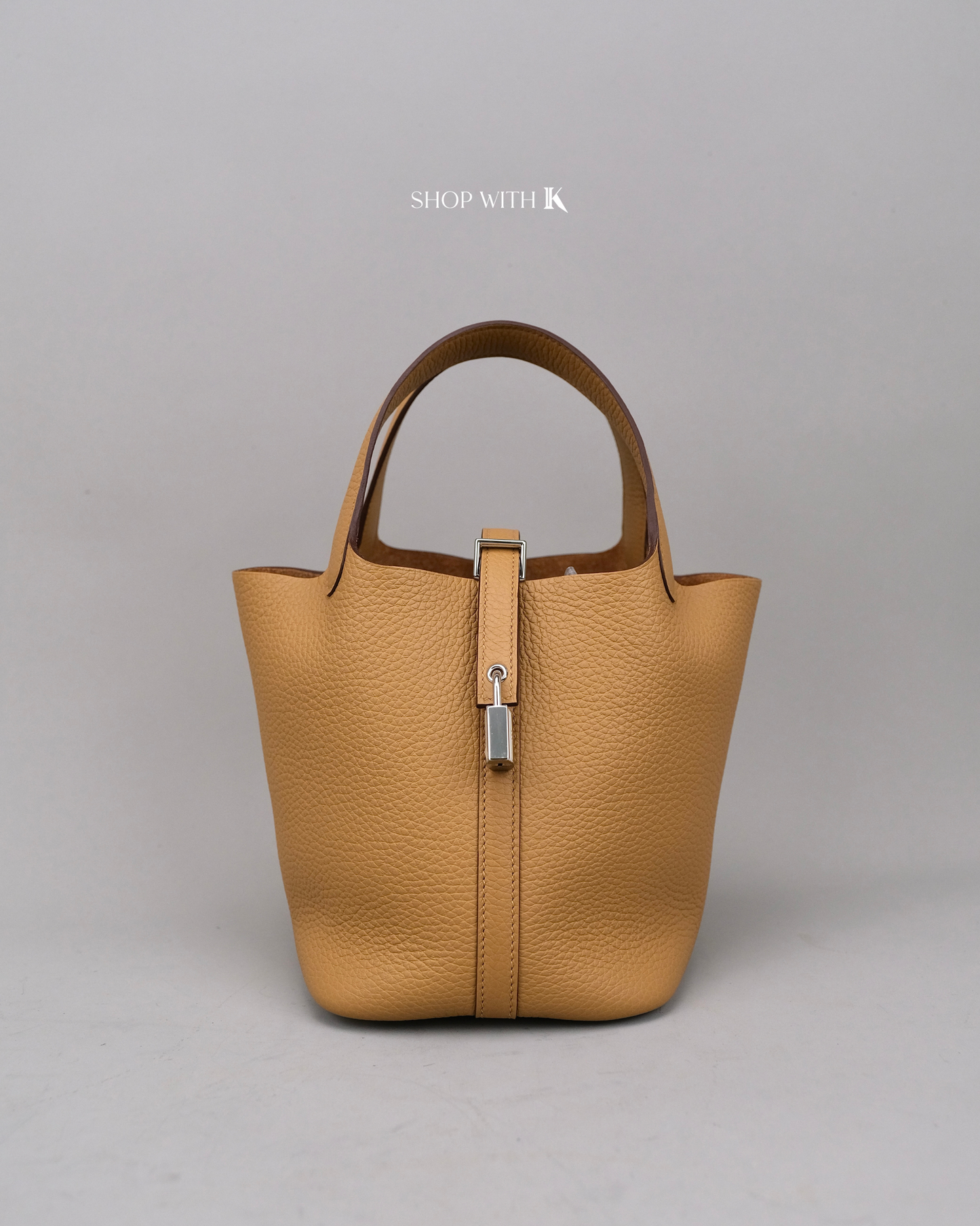 Hermes Picotin 18 Biscuit PHW